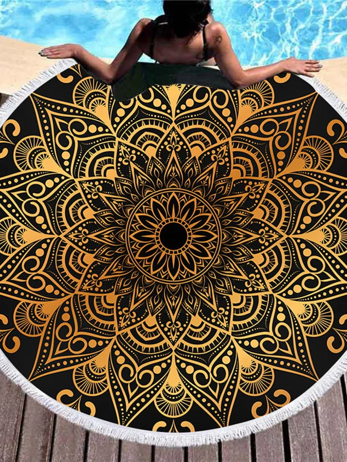 Round Thick Beach Towel
