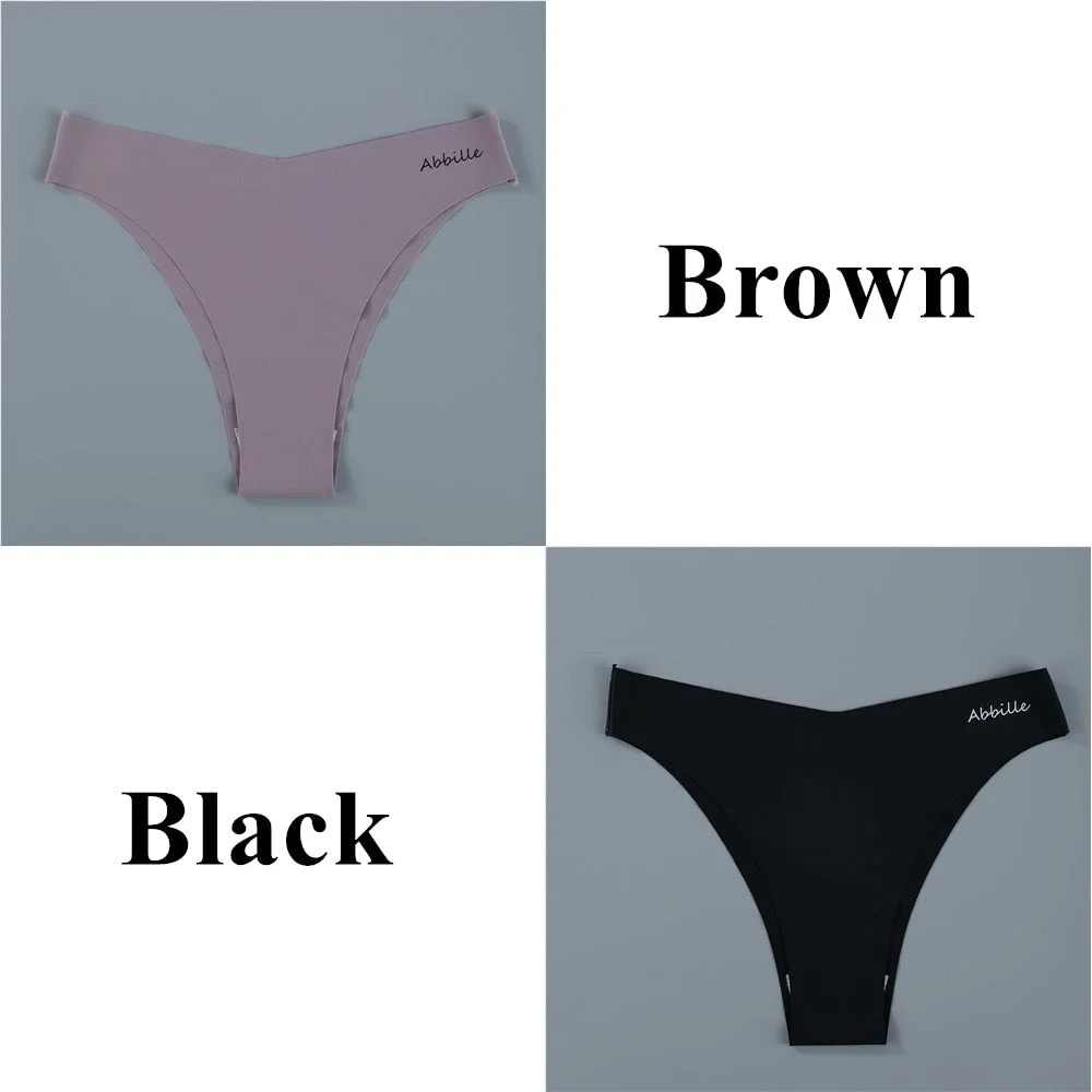 Seamless Women Pantys Girls Thongs Low Waisted Soft Woman Panties Briefs Fashion Solid Colors M-XL Sexy Underpants For Women New