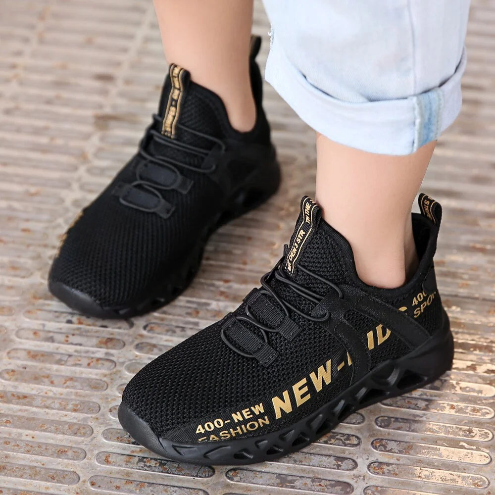 Breathable Kids Sneakers Children Casual Shoes Summer Lightweight Girls Sports Running Shoes New Fashion Hook&loop Boys Sneakers