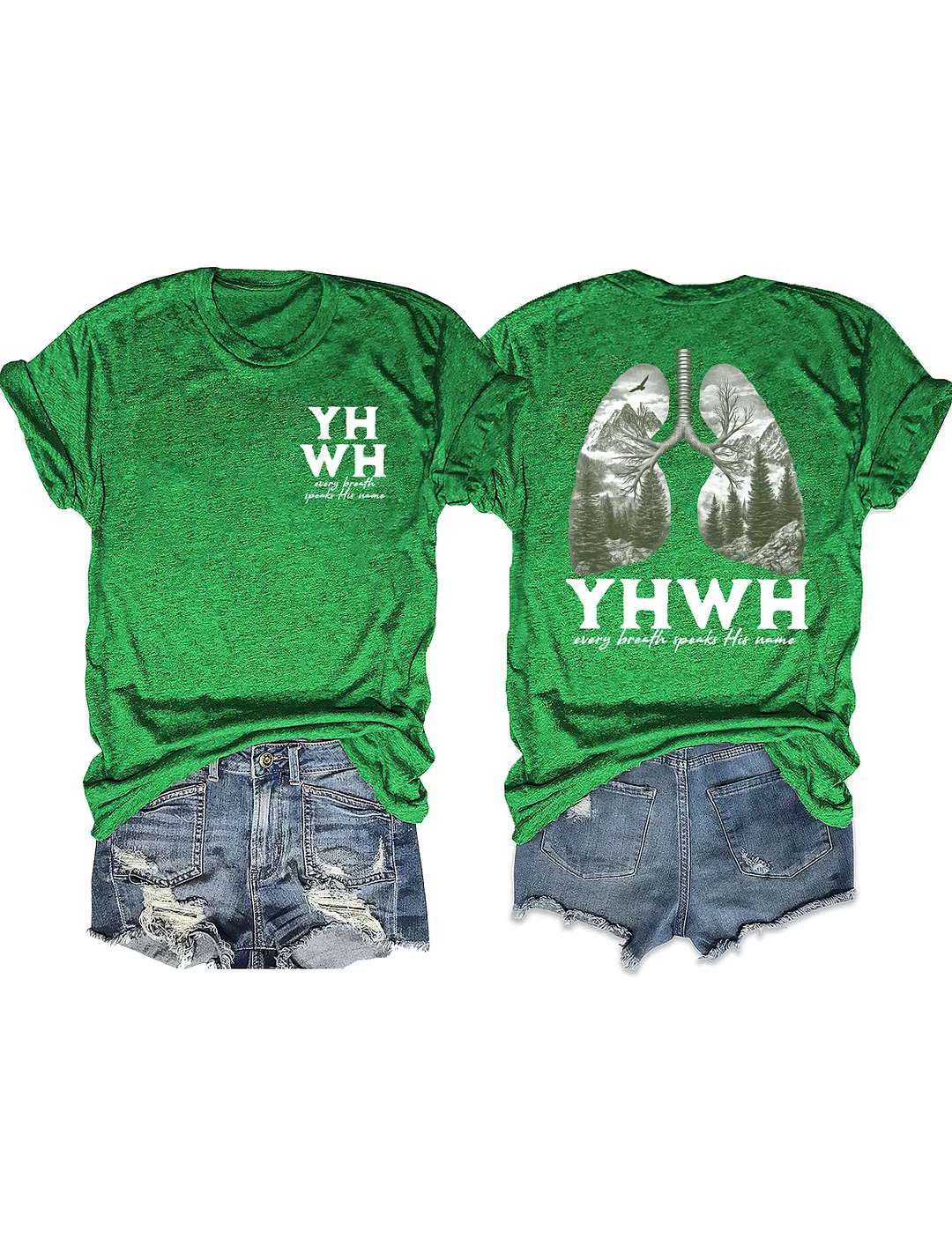 Yhwh Lungs Christian T-shirt