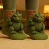 Unisex Cutie 3D Godzilla Pattern Funny Knit Socks For Holiday Gift