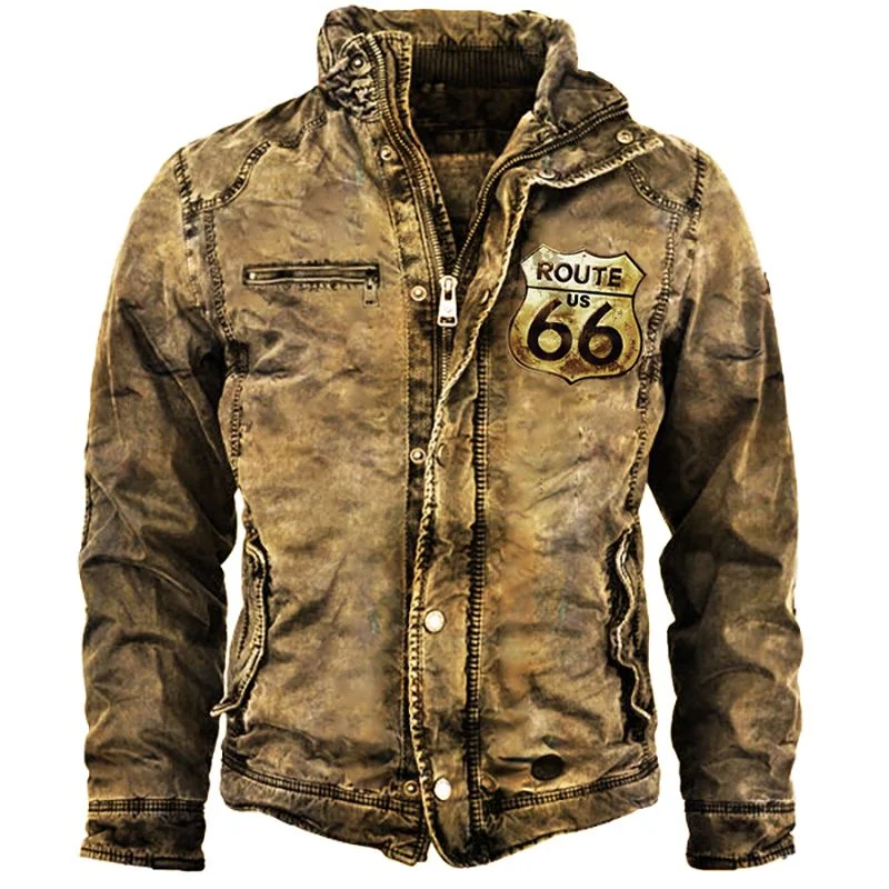 Men's Route 66 Retro Washed Warm Jacket / [viawink] /