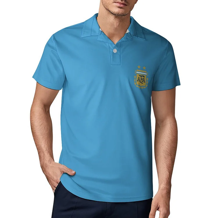 Argentine Polo De Golf &Agrave; S&eacute;chage Rapide Coupe Homme Blanc