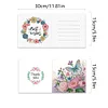 (US Local)6Pcs Butterfly Rose DIY Diamond Painting Greeting Card 5D Drill Painting Card