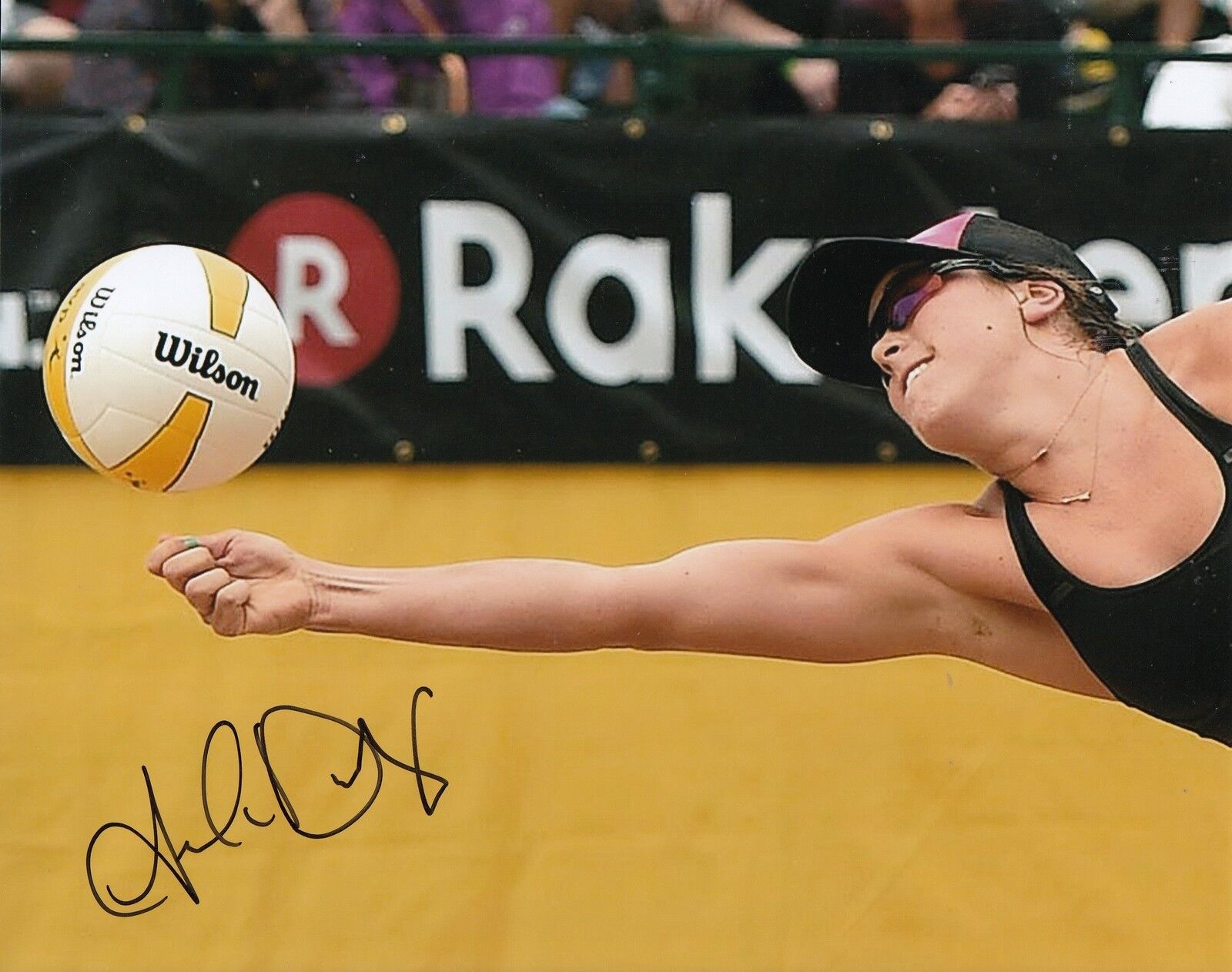 AMANDA DOWDY signed (BEACH VOLLEYBALL) 8X10 Photo Poster painting *AVP* OLYMPICS USA W/COA #2