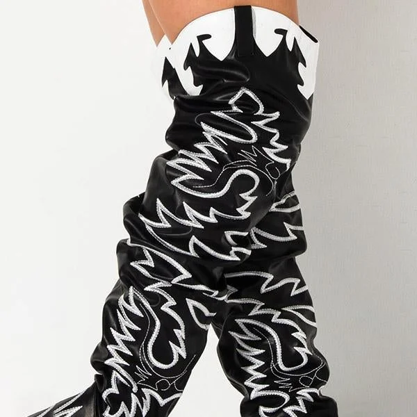 Western Over The Knee Boots