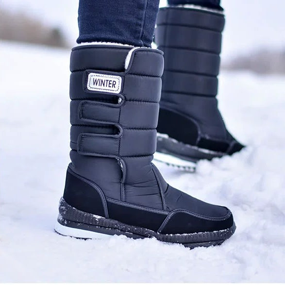 Thickened Couple High Barrel Snow Boot  Winter Suede Non slip Boot