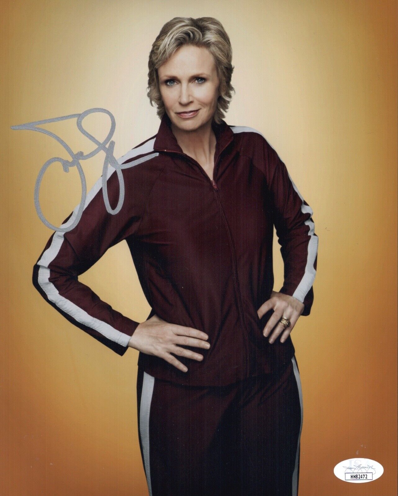 JANE LYNCH Signed 8X10 GLEE Sue Sylvester Photo Poster painting IN PERSON Autograph JSA COA Cert