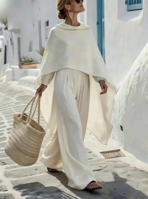 Women's Shawl Loose Casual Suit 