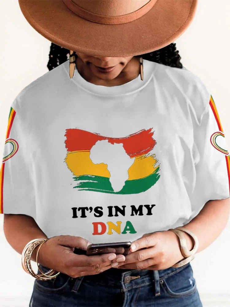 Women's It's My DNA Print Short Sleeve T-Shirt