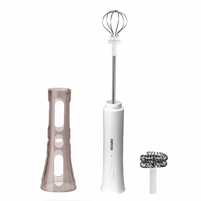 LAPUTA Electric Milk Frother for Coffee, Hands-Free Automatic Latte Art Milk Foaming Device, Electric Milk Frothing and Mixing Stick eltralife