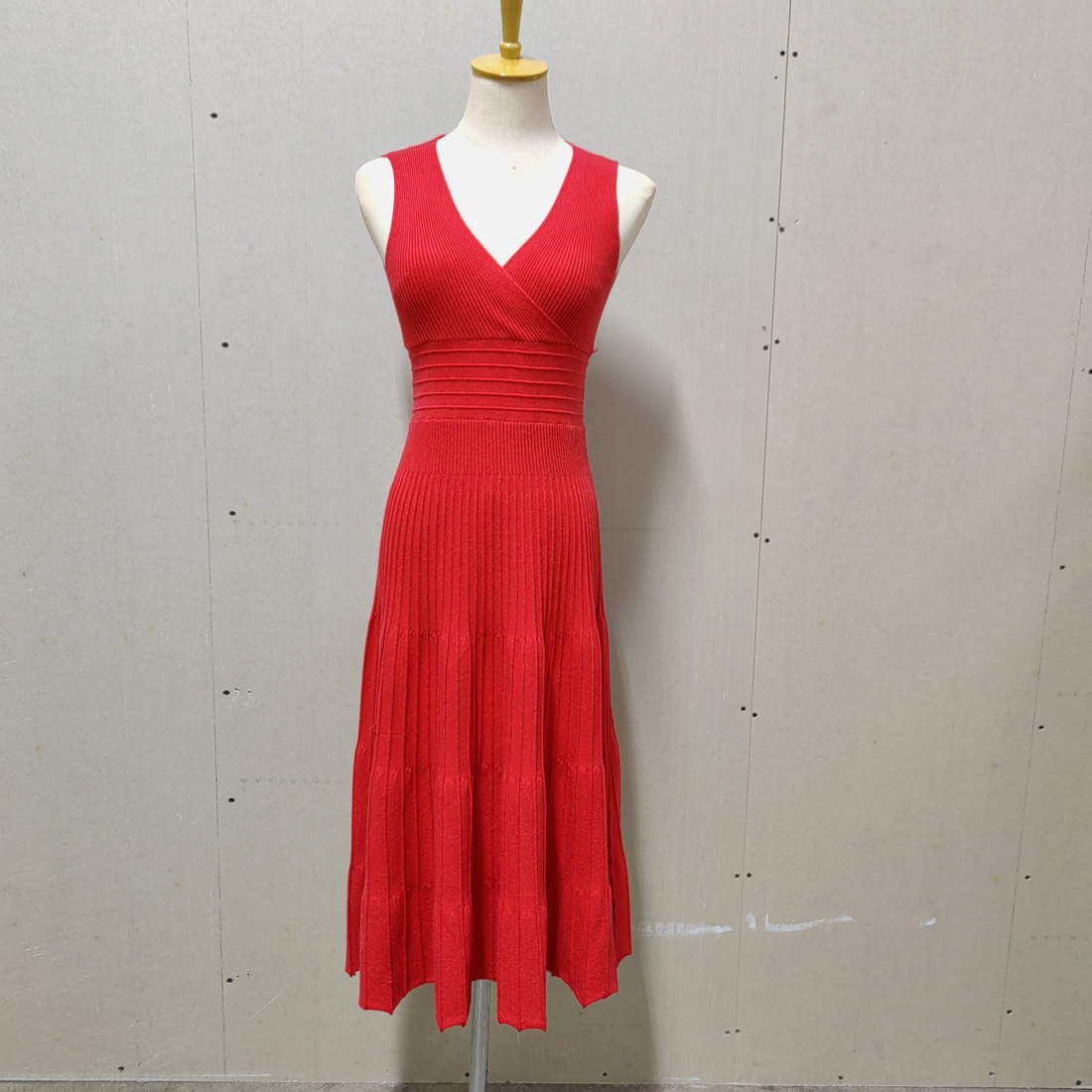 Ootddress Knit V-Neck For Women Maxi Dress Y2k Backless Fashion Knitwear Party Dress Casual Baggy High Waist Summer Female Dress