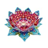  DIY Diamond Painting 3D Puzzle Irregular Shapes Mandala Lotus Shaped Candle Aromatherapy Holder Tray Decor Kit