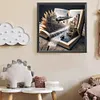 Ville d&rsquo;eau dans le livre percer rond peinture diamant-50 * 50cm