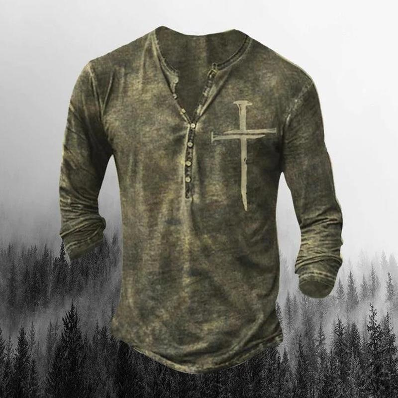 Men's Outdoor Jesus Long Sleeve T-shirt