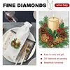 4 Pack DIY Rhinestone Drawstring Wine Gift Bags,  Diamond Painting Wine Decor Bag for Festival Gift Home Table Decor(Christmas)