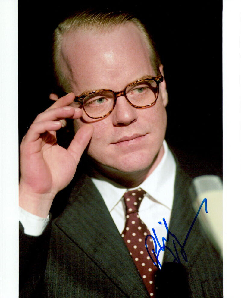 Philip Seymour Hoffman (Capote) signed authentic 8x10 Photo Poster painting COA