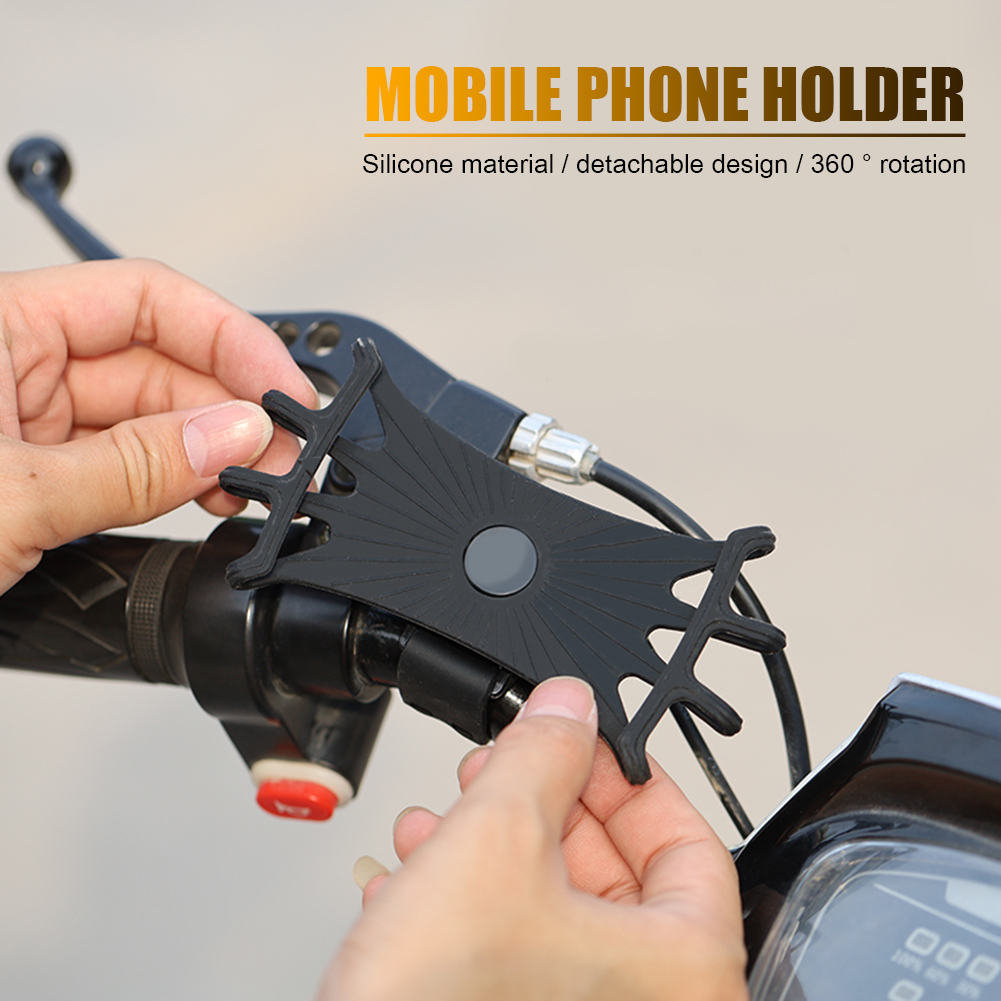 

Rotatable Road Bike Silicone Phone Holder Bicycle Handlebar Support Bracket, Wish-1/2/7, 501 Original