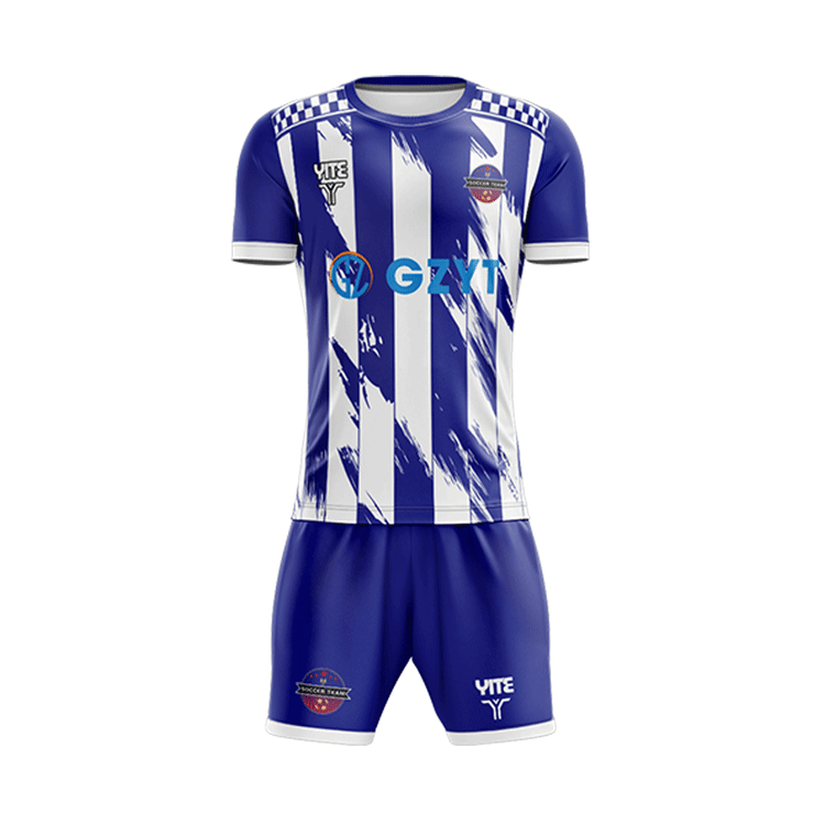 YITE | LZ24-009-Blue And White Soccer Uniforms