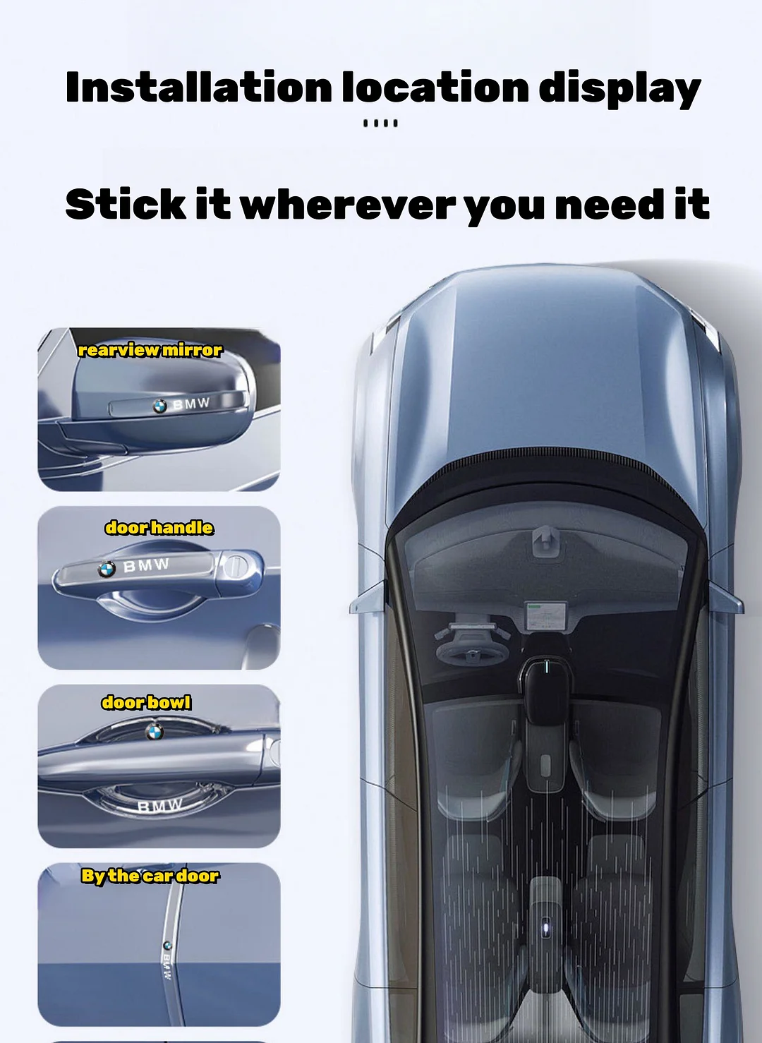 Brand new car invisible anti-collision sticker