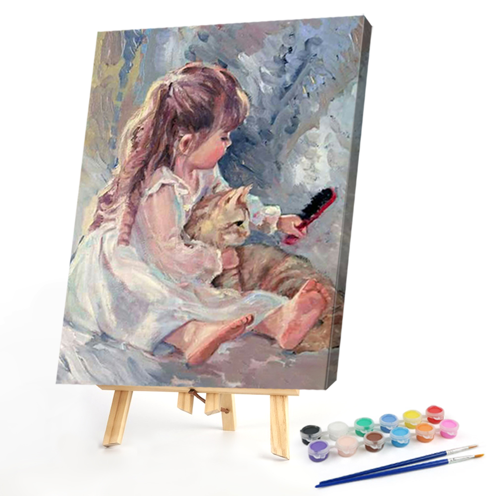 

40*50CM - Paint By Numbers - Girl, 501 Original