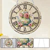 2D DIY Acrylic Teapot Diamond Painting Clock Pendant w/ Clock Function Wall Art
