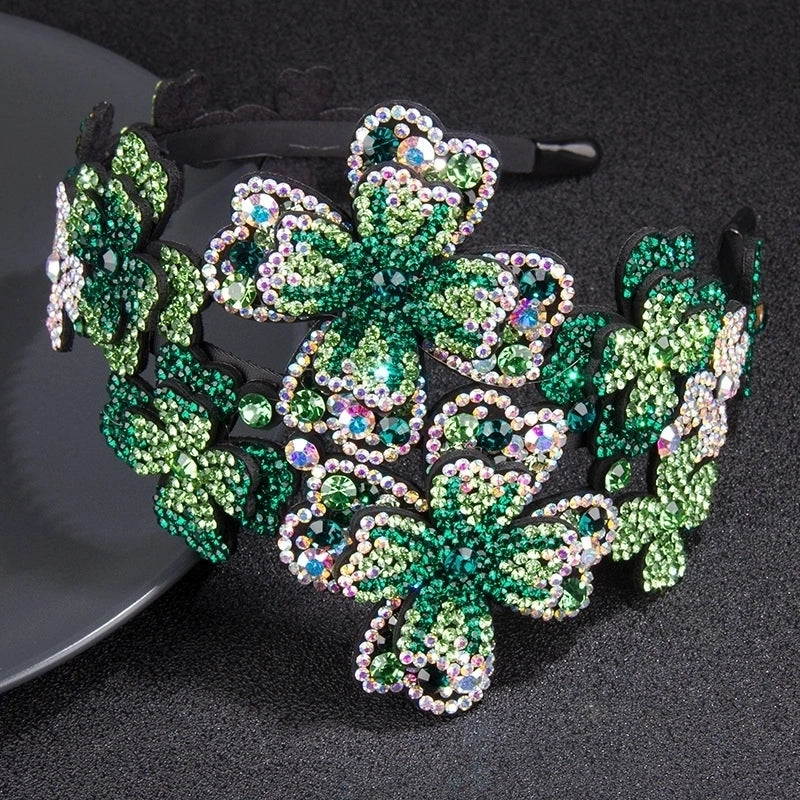 Modern Style Flower Rhinestone Hair Band