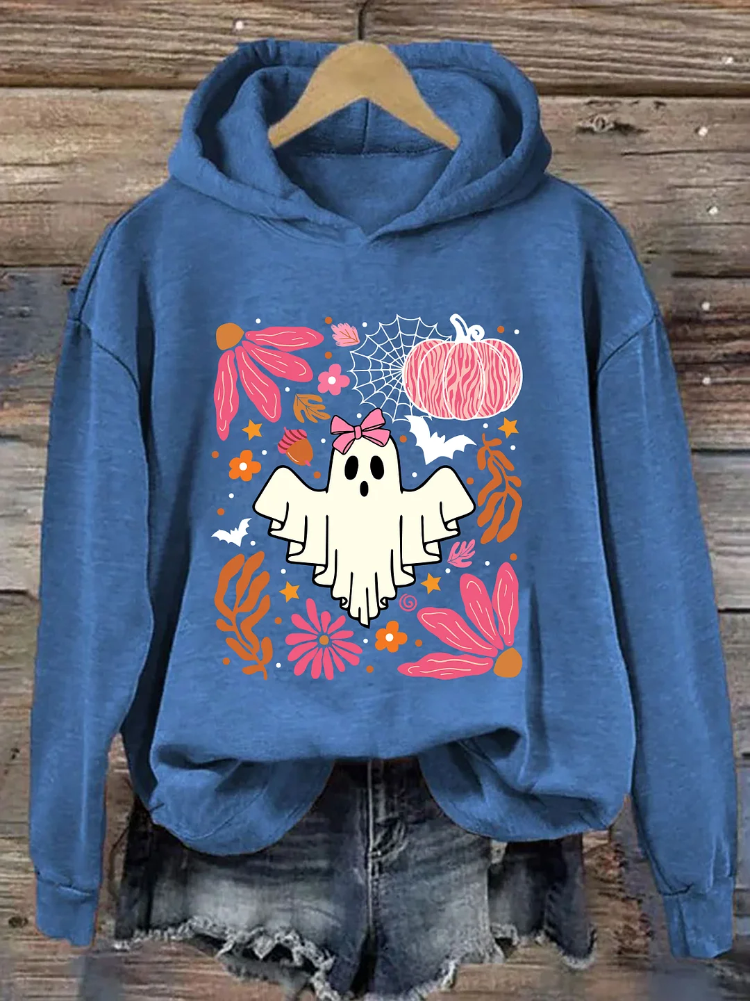Halloween Pink Ghost Hoodie