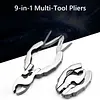 9 in 1 Keychain Multitool Pliers Multi-Function Compact Keychain Tools Lightweight with Adjustable Wrench for Everyday Repair Gifts Travel & Outdoor Use