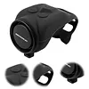 120dB Loud Bike Horn Waterproof Universal Mount Silicone Horns Type-C Rechargeable Adjustable Volume Settings Horn for Motorcycle Scooter Bicycle