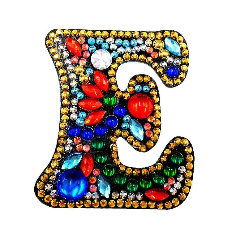 1 Pc DIY Diamond Painting Keychain - Lettre E