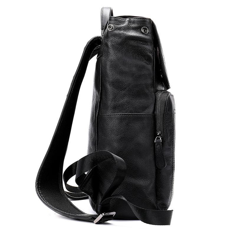 Men's Casual Large Capacity Leather Outdoor Climbing Bag Backpack Shoulder Bag