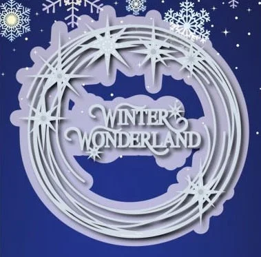 Piggy Craft metal cutting dies cut die mold Winter Christmas Series Scrapbook paper craft knife mould blade punch stencils dies