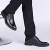 Men Color Match Formal Business Lace Up Shoes -Dress Shoes