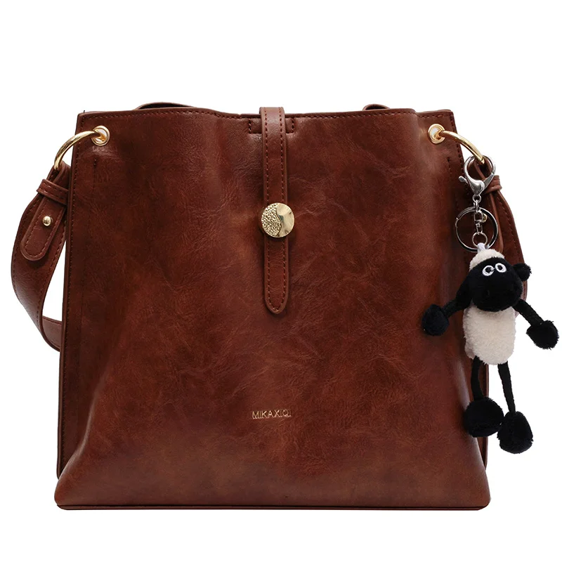 Vintage Bucket Bag High Capacity Premium Touche Shoulder Bag