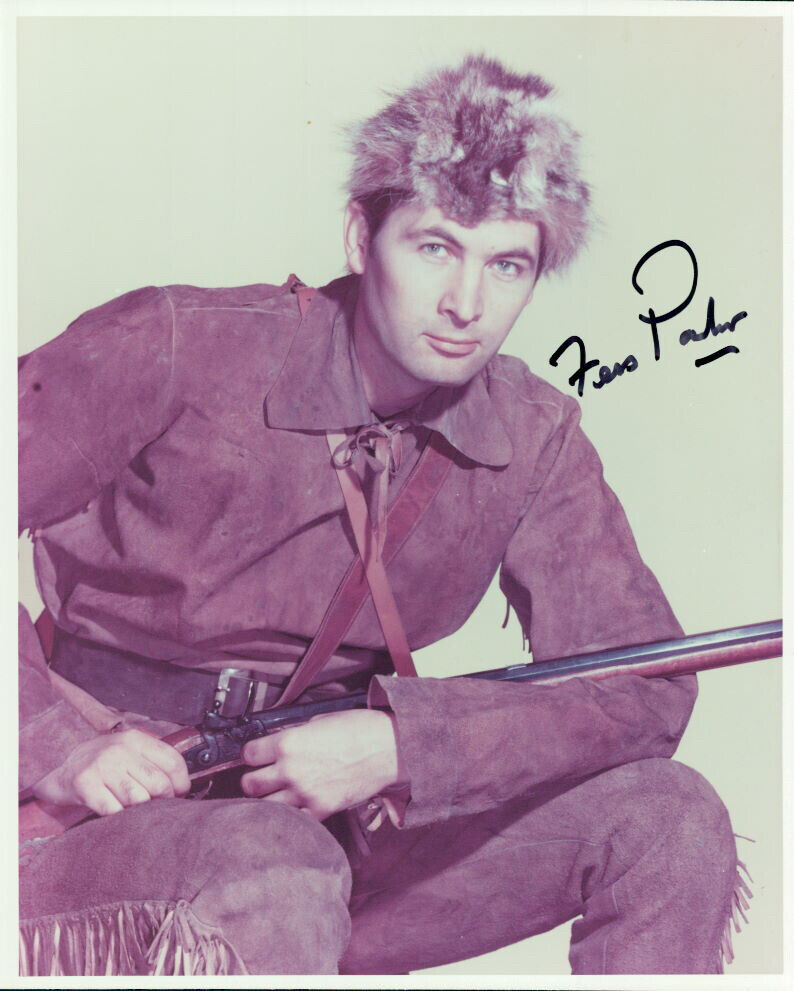 Fess Parker (Davy Crockett) signed authentic 8x10 Photo Poster painting COA