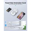 Travel Power Strip, ORICO 4 Outlets 2 USB Ports (1 USB C) with 4FT Wrapped Short Extension Cord Small Power Strip
