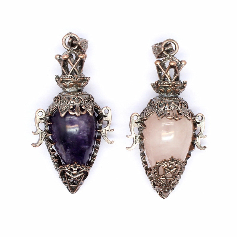 1 Piece Natural Stone Geometric Pendant Jewelry Accessories