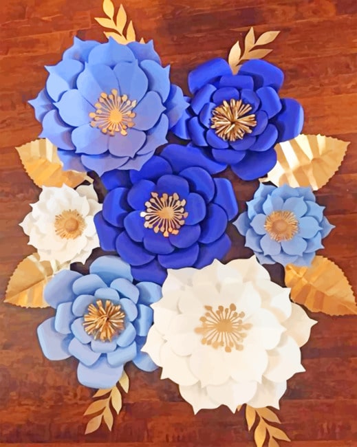 

Paper Flowers – Paint By Numbers - 40*50CM, 501 Original