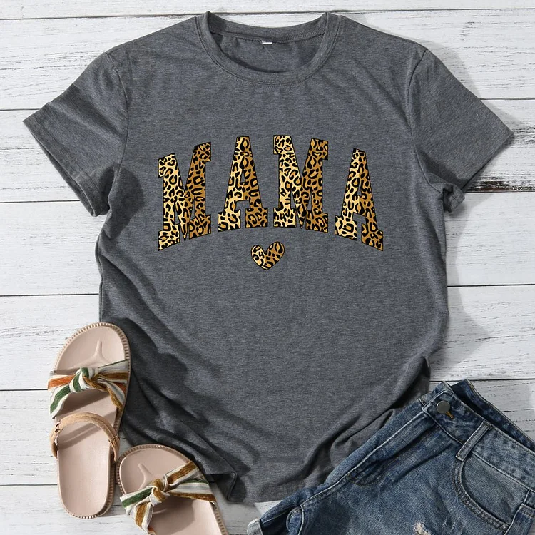 Mama Round Neck T-shirt-0025972