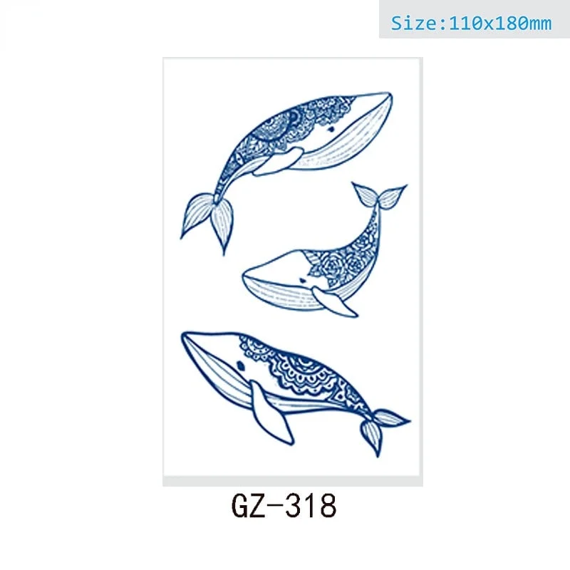 Net Red Herbal Juice Semi-permanent Waterproof Sweat-proof Tattoo Masking Scar Tattoo Sticker Herbal Juice Tattoo Sticker