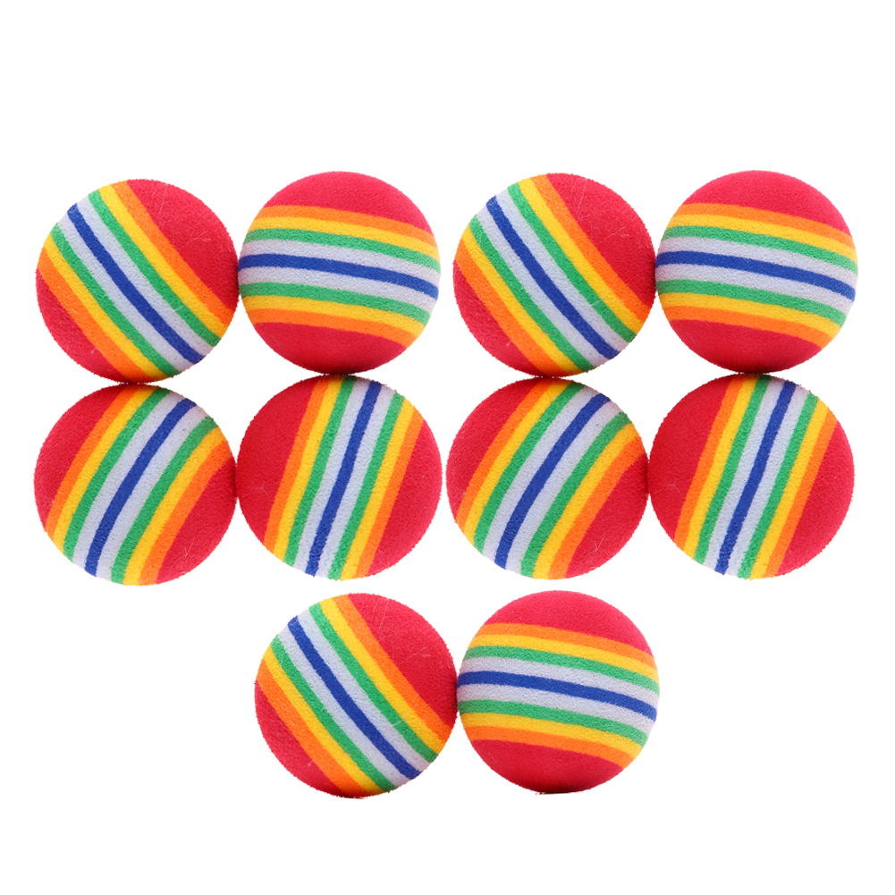 

10Pcs Colorful Pet Chew Toy Tennis Ball Supplies Outdoor Pet Cat Dog Toy, 501 Original