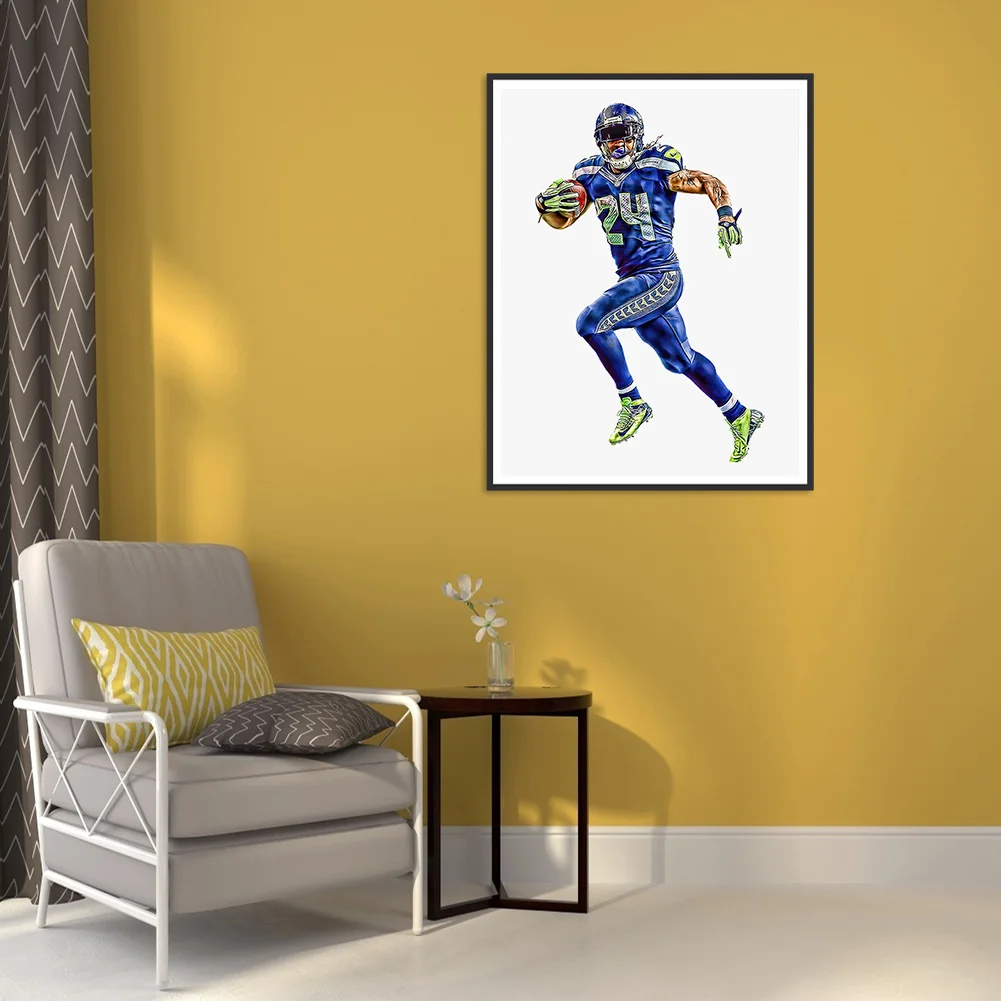 Full Round Diamond Painting 40*50cm - Rugby Division