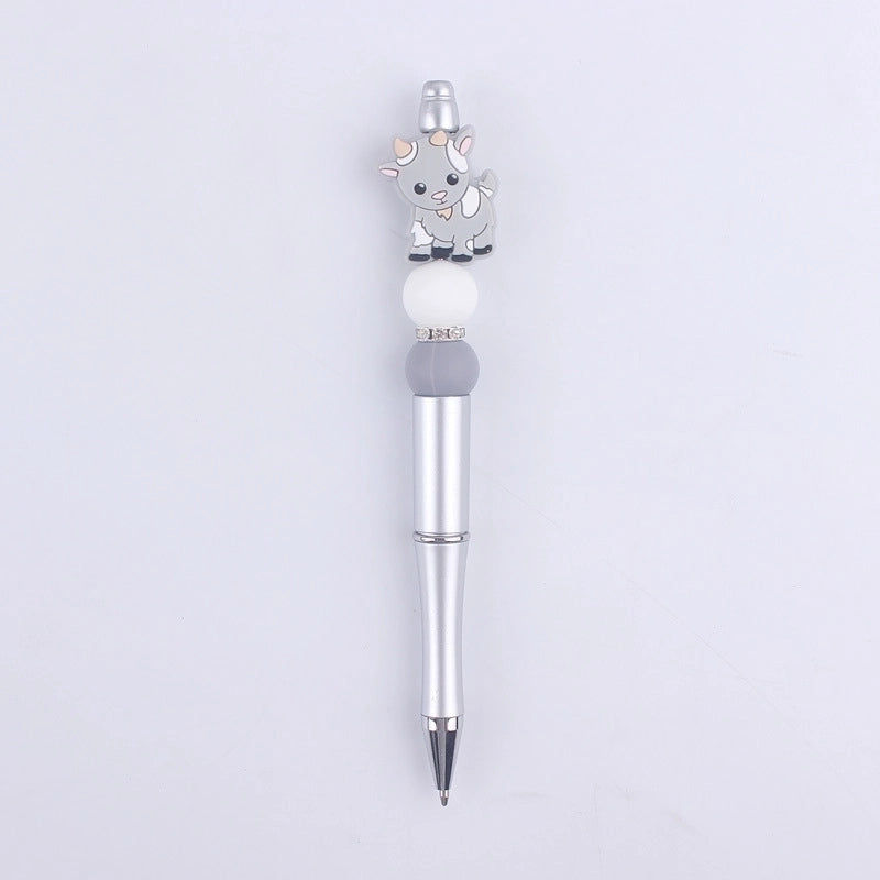 1 Piece Animal Class Learning Daily Plastic Silica Gel Cartoon Style Cute Gel Pen