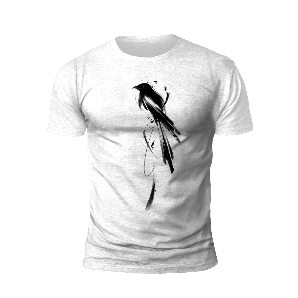 Inked Crow: Monochrome Mystery T-shirt