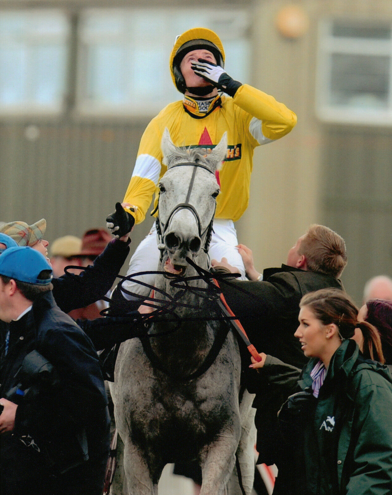 Daryl Jacob Genuine Hand Signed 10x8 Photo Poster painting Autograph Grand National Winner 2012