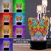 Butterfly DIY Diamond Painting LED Light Lamp Home Decor Craft Kit