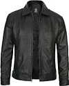 Decrum Mens Leather Jacket - Real Lambskin Classic Vintage Style Leather Jackets For Men
