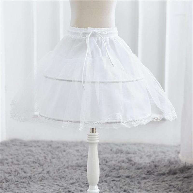 White Tulle Skirt Baby Girls Tutu Skirts Petticoats Kids Underskirt Skirt Children Wedding Accessories Girl Petticoat Crinoline