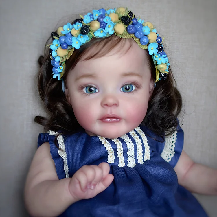  17'' & 22'' Looks Realistic and Cute Simulation Reborn Toddler Baby Doll Set, Eyes Open With Clothes And Pacifier Named Nova - Reborndollsshop®-Reborndollsshop®